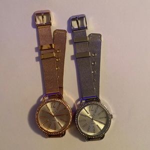 Gold and silver watch